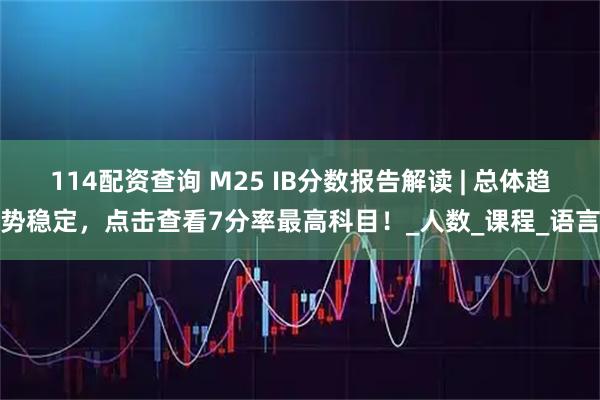 114配资查询 M25 IB分数报告解读 | 总体趋势稳定，点击查看7分率最高科目！_人数_课程_语言